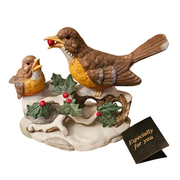 Vintage House Of Lloyd Christmas Around The World Robins Birds On Branch(Gg243) - Picture 1 of 7
